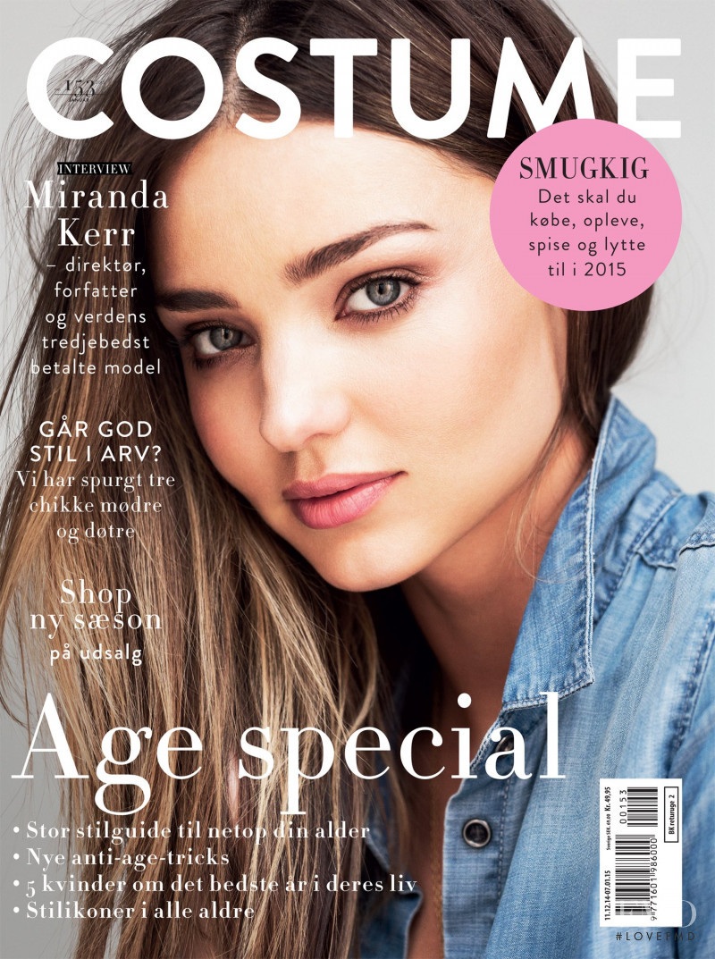 Miranda Kerr featured on the Costume Denmark cover from January 2015