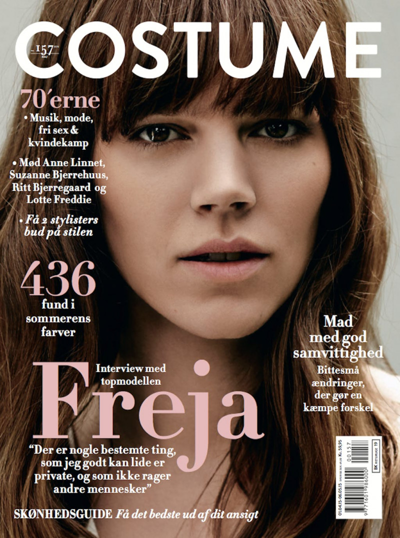 Freja Beha Erichsen featured on the Costume Denmark cover from May 2015