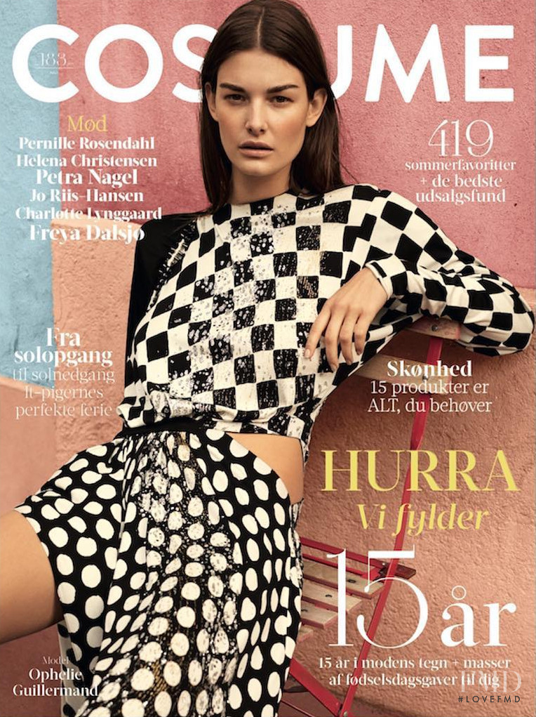 Ophélie Guillermand featured on the Costume Denmark cover from June 2017