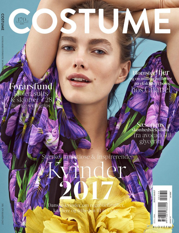 Mathilde Brandi featured on the Costume Denmark cover from March 2017