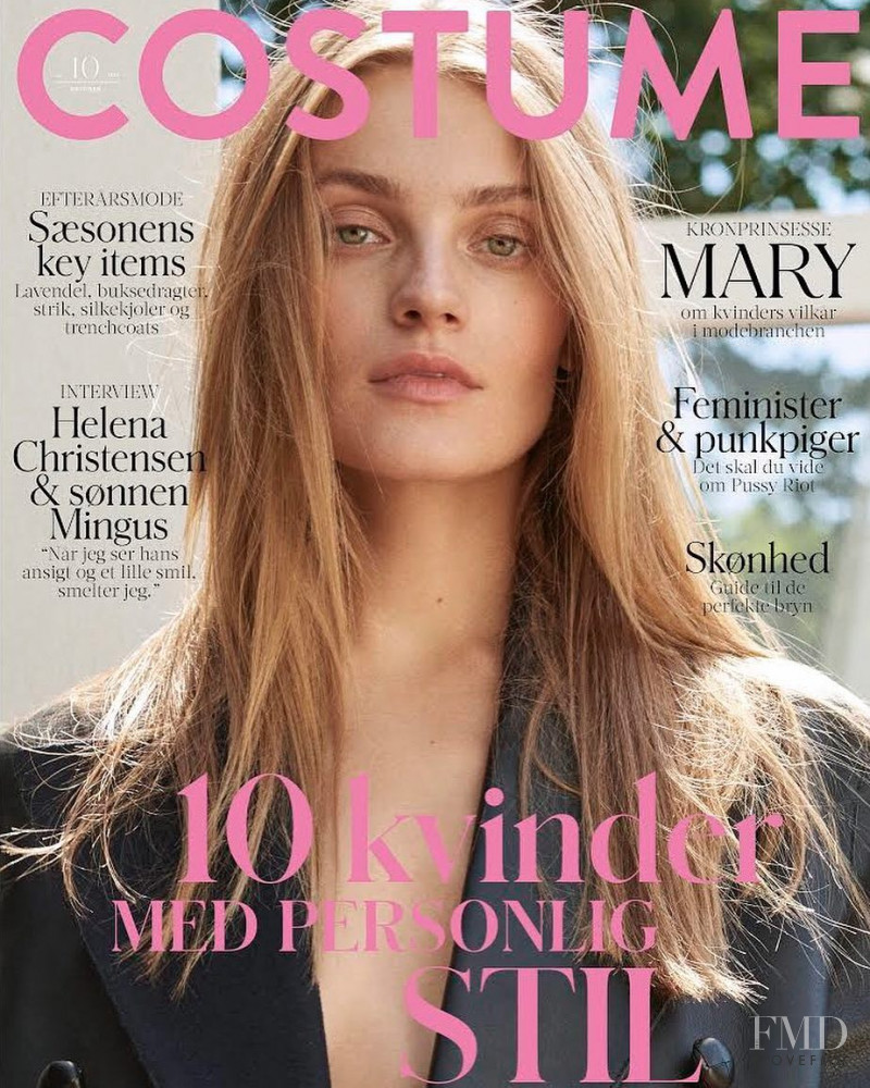 Anna Maria Jagodzinska featured on the Costume Denmark cover from October 2018