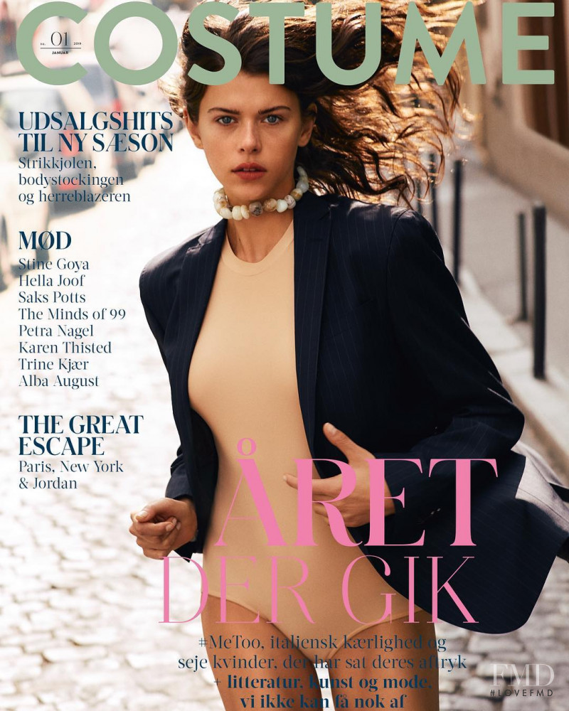 Georgia Fowler featured on the Costume Denmark cover from January 2019