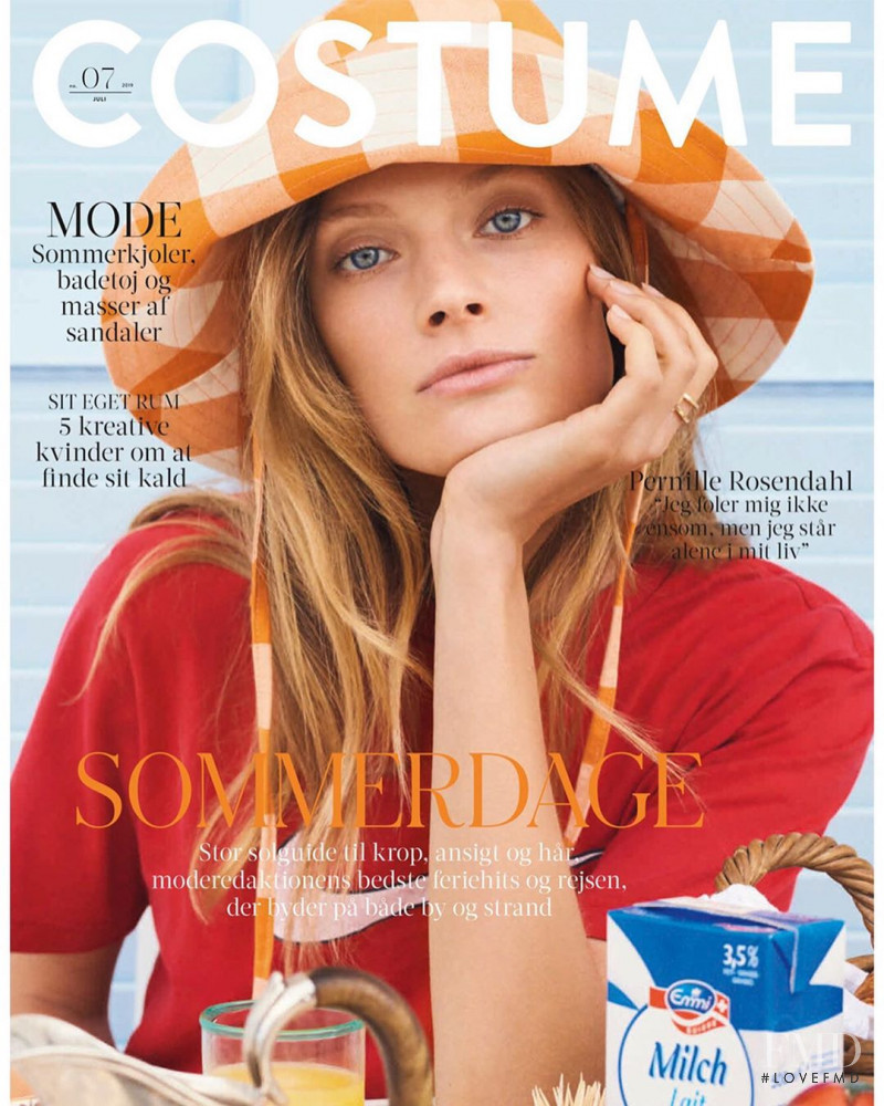 Constance Jablonski featured on the Costume Denmark cover from July 2019