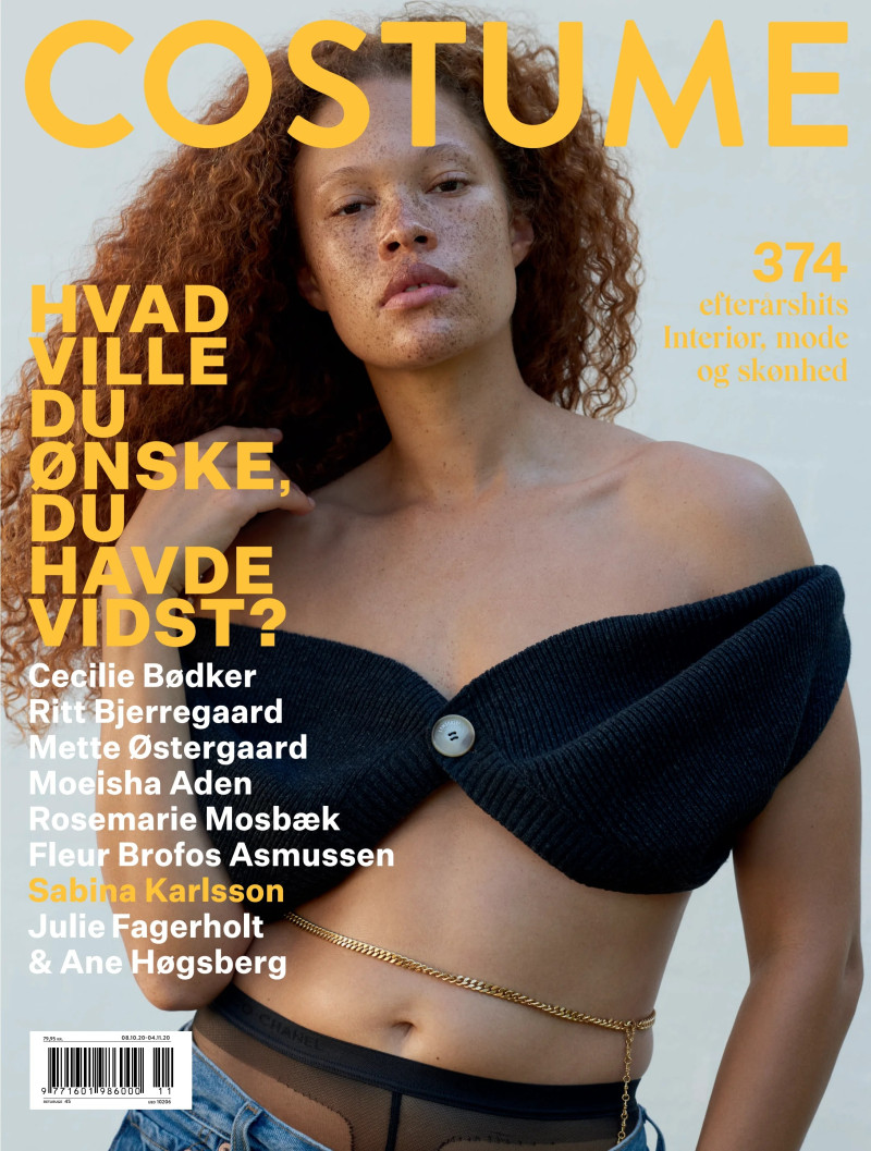 Sabina Karlsson featured on the Costume Denmark cover from October 2020