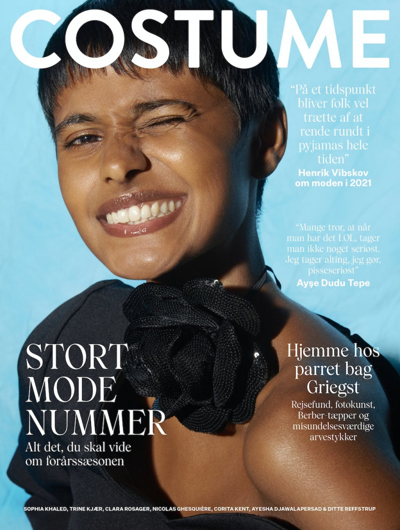 Ayesha Djwalapersad featured on the Costume Denmark cover from February 2021