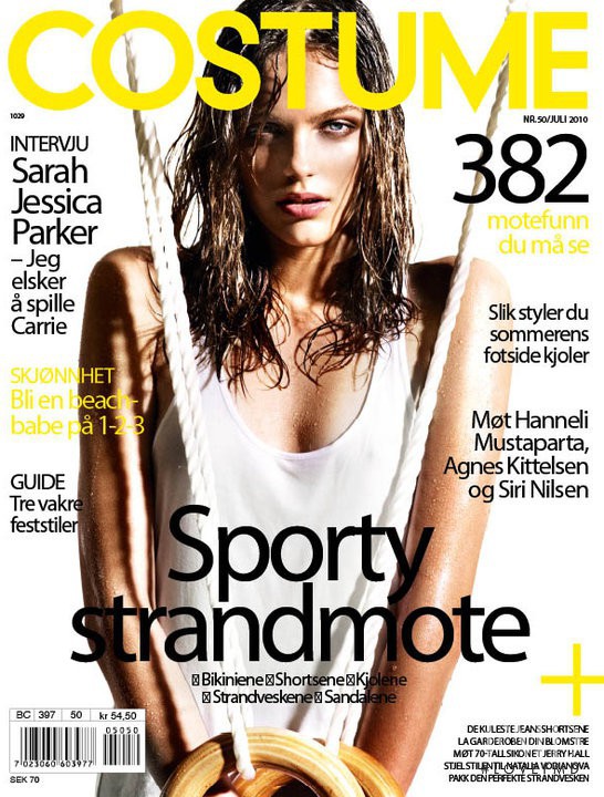 Josefine Ekman Nilsson featured on the Costume Norway cover from July 2010