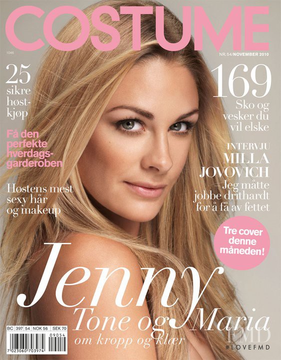 Jenny Skavlan featured on the Costume Norway cover from November 2010