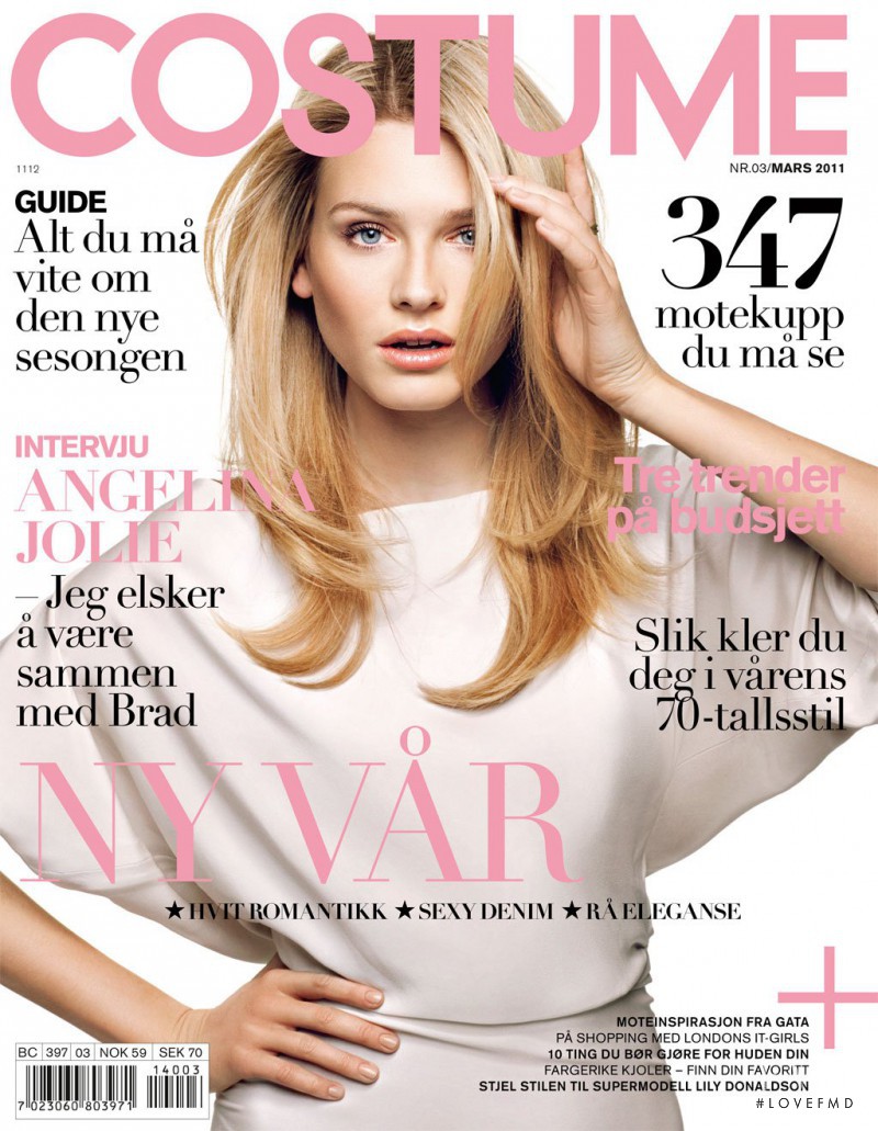 Sophia Lie featured on the Costume Norway cover from March 2011