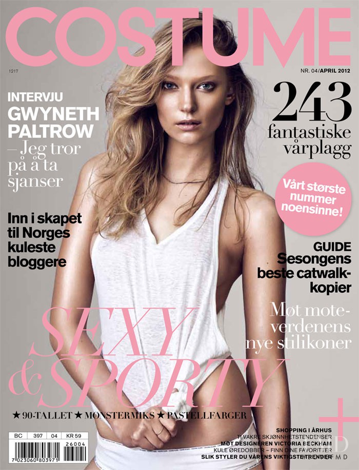 Johanna Jonsson featured on the Costume Norway cover from April 2012