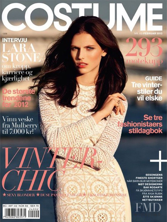 Karlina Caune featured on the Costume Norway cover from February 2012
