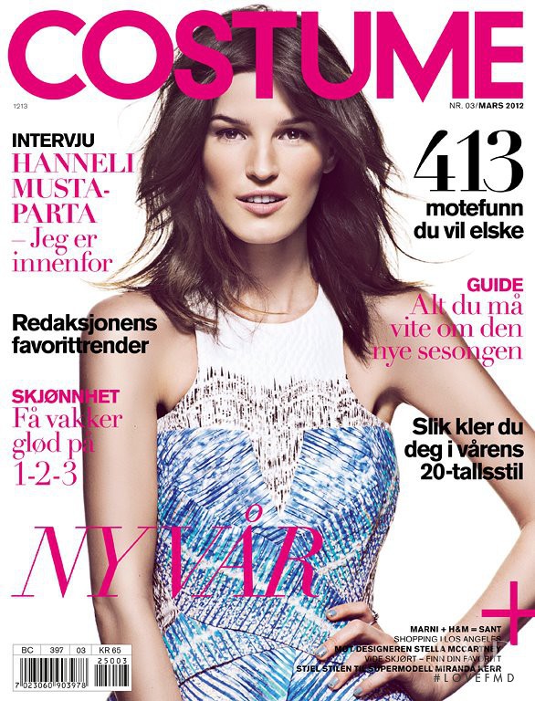 Hanneli Mustaparta featured on the Costume Norway cover from March 2012