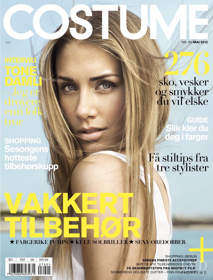Tone Damli featured on the Costume Norway cover from May 2012
