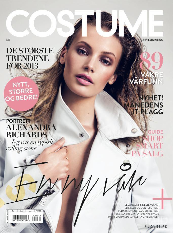 Mona Johannesson featured on the Costume Norway cover from February 2013