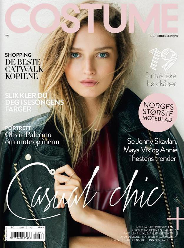 Amanda Norgaard featured on the Costume Norway cover from October 2013