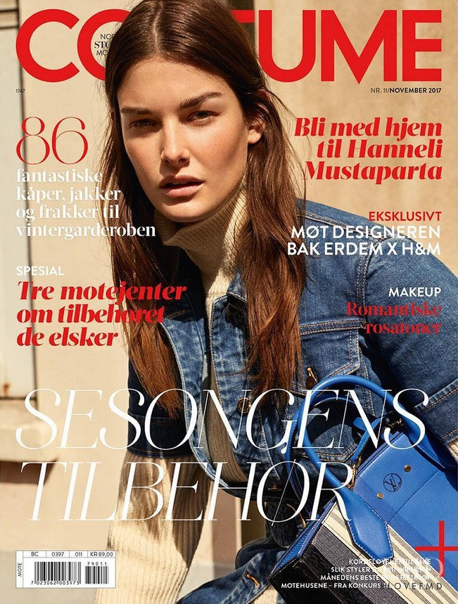 Ophélie Guillermand featured on the Costume Norway cover from November 2017
