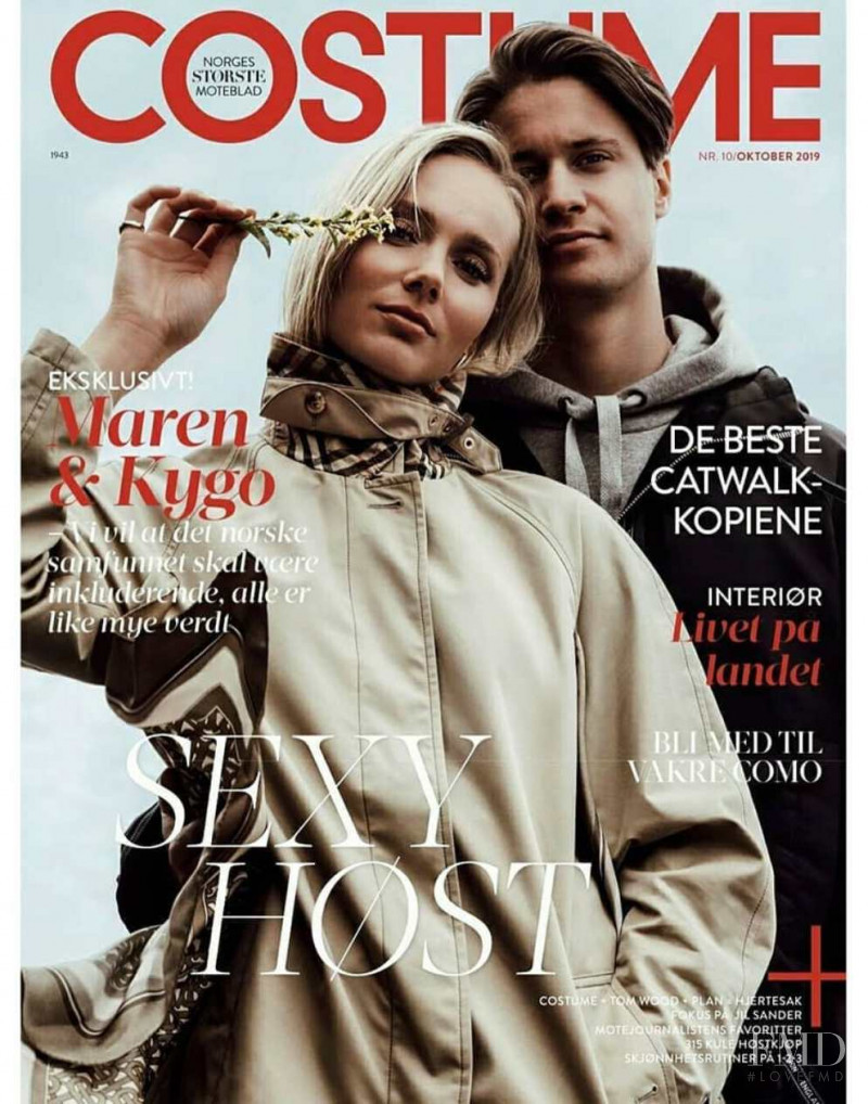 Maren Platou featured on the Costume Norway cover from October 2019