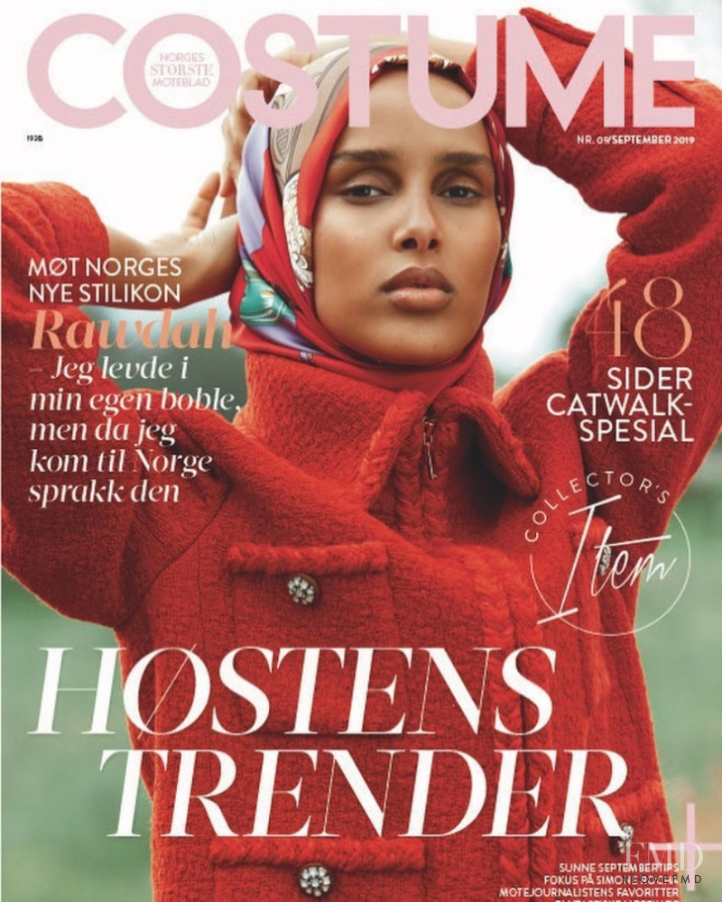 Rawdah Mohamed featured on the Costume Norway cover from September 2019