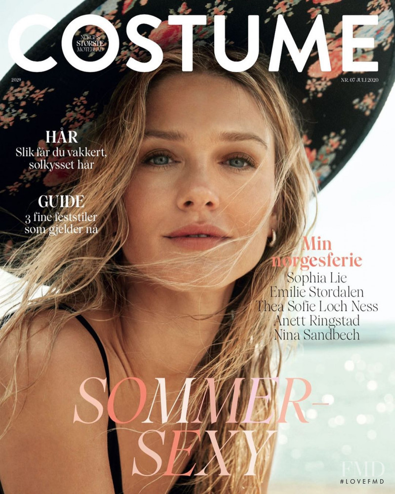 Sophia Lie featured on the Costume Norway cover from July 2020