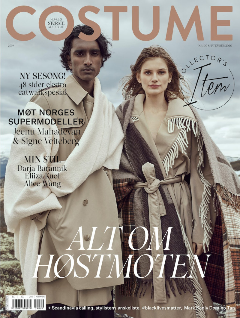 Signe Veiteberg, Jeenu Mahadevan featured on the Costume Norway cover from September 2020