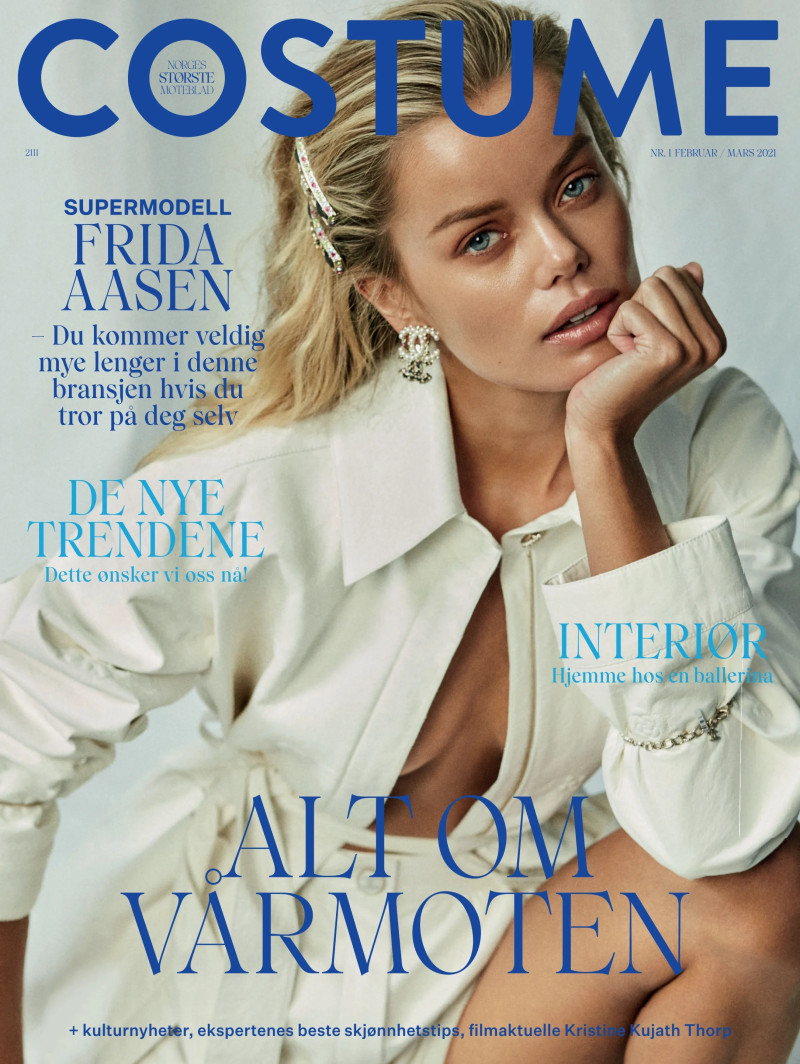 Frida Aasen featured on the Costume Norway cover from February 2021