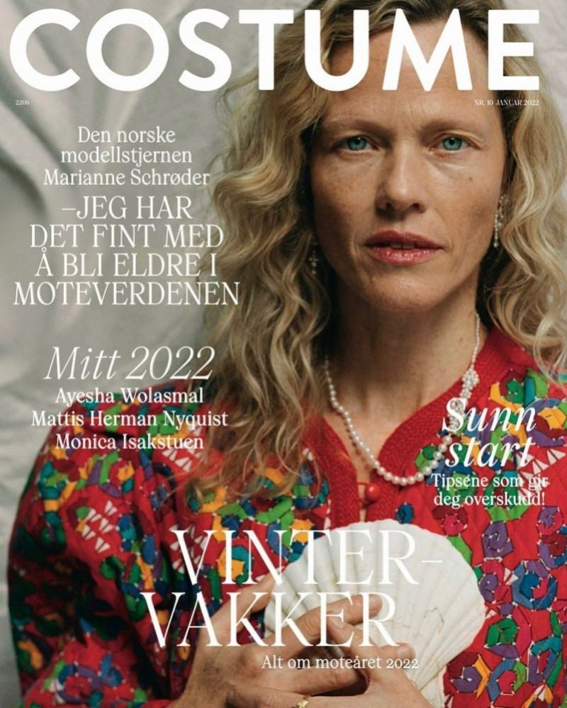 Marianne Schroder featured on the Costume Norway cover from January 2022