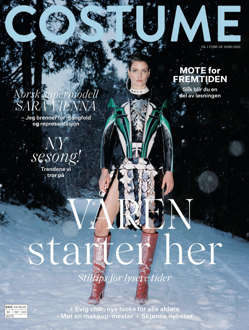 Sara Vienna featured on the Costume Norway cover from February 2023