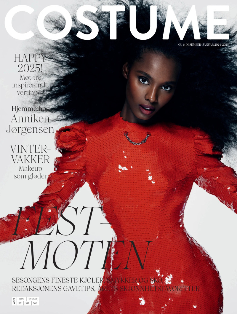 Dunia Abdi featured on the Costume Norway cover from December 2024