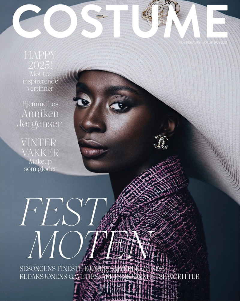 Joy Anin featured on the Costume Norway cover from December 2024