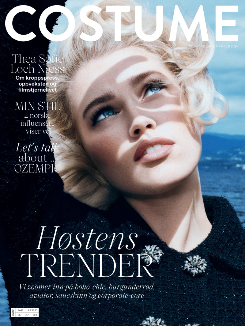 Thea Sofie Loch Naess featured on the Costume Norway cover from September 2024