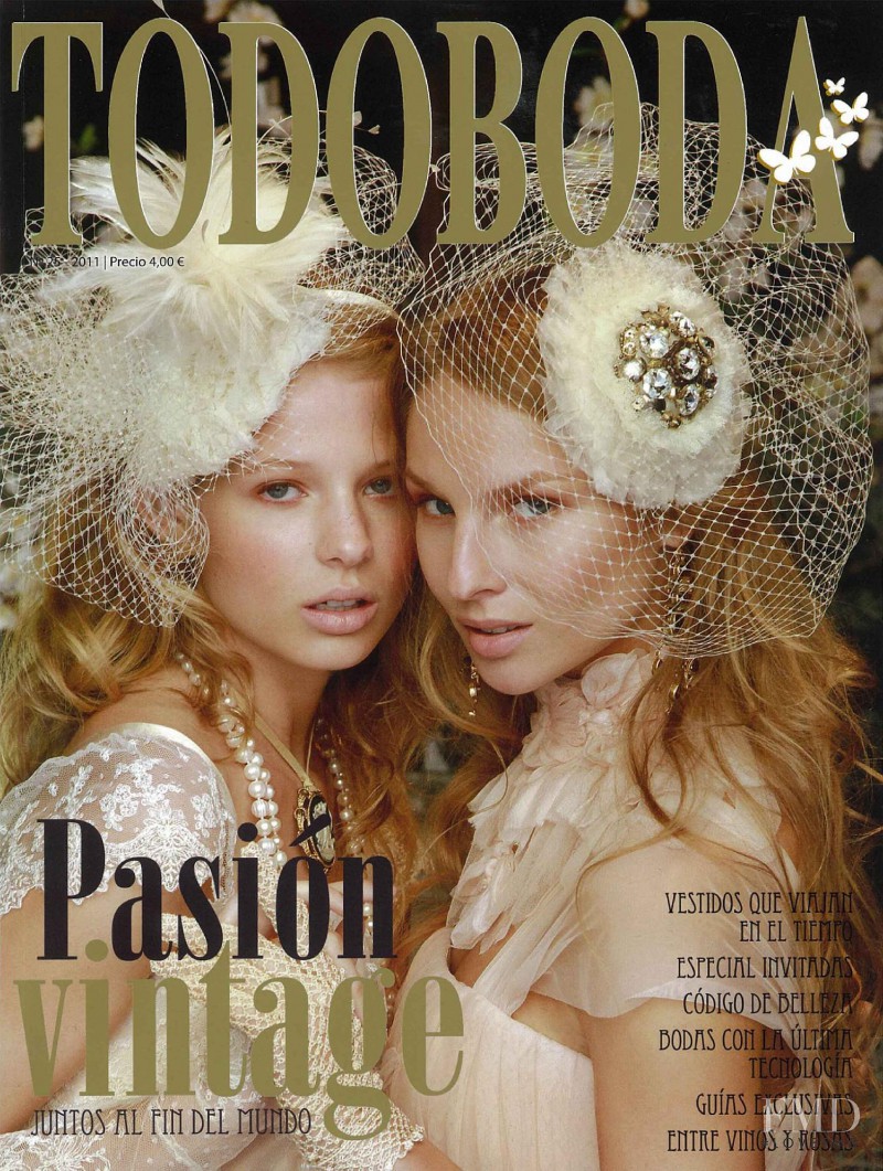 Alli Lanier, Alica Kulichova featured on the TodoBoda cover from September 2011