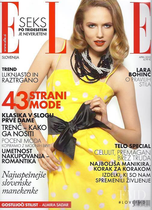  featured on the Elle Slovenia cover from April 2010