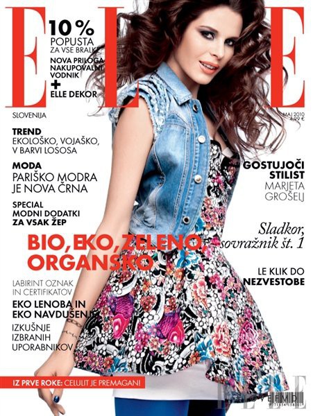  featured on the Elle Slovenia cover from May 2010