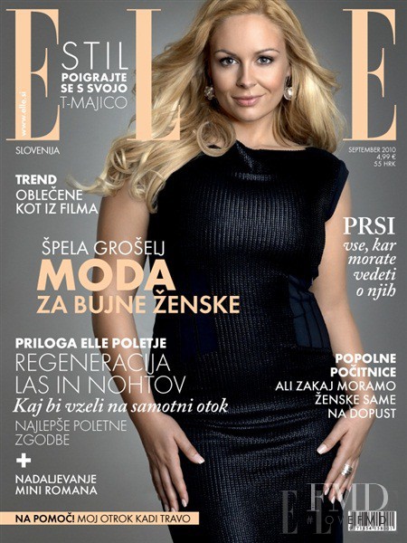 špela Grošelj  featured on the Elle Slovenia cover from September 2010