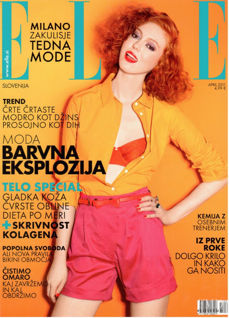  featured on the Elle Slovenia cover from April 2011