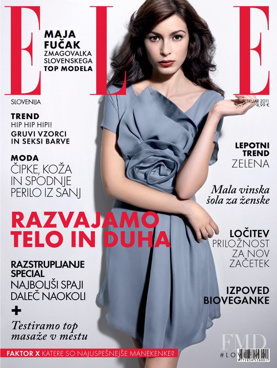 Maja Fu&#269;ak featured on the Elle Slovenia cover from February 2011