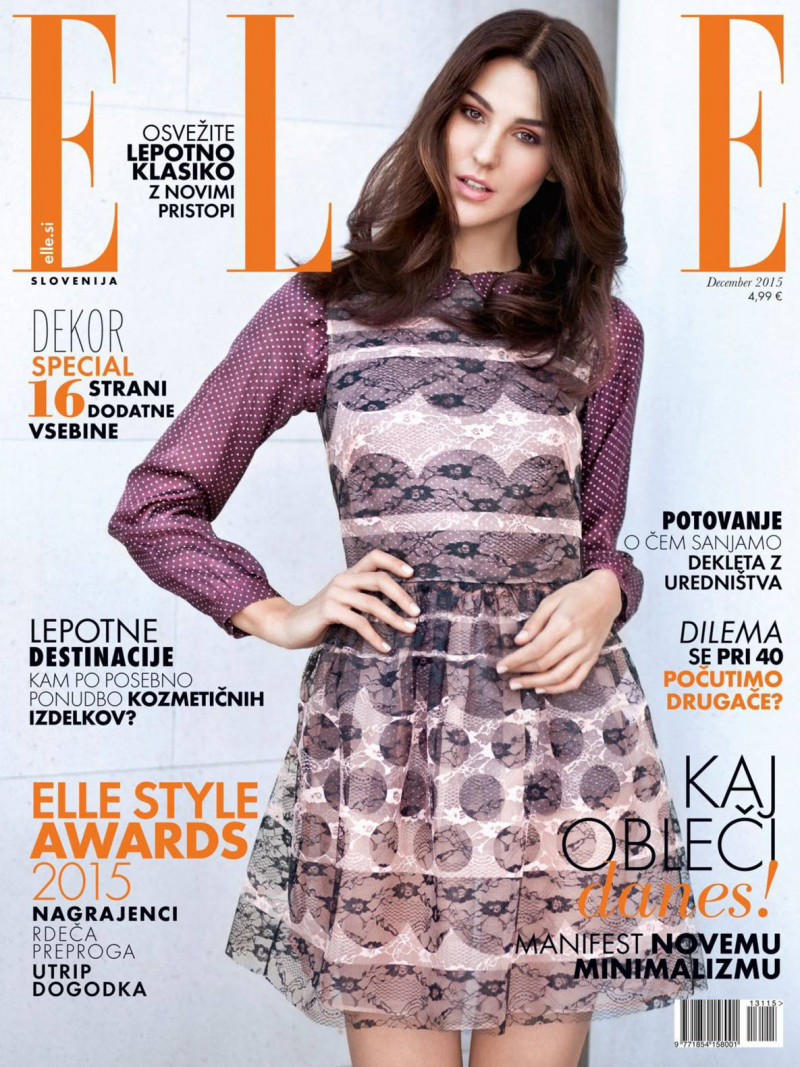  featured on the Elle Slovenia cover from December 2015