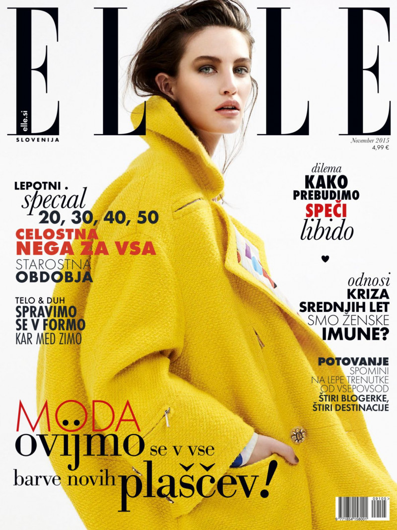 featured on the Elle Slovenia cover from November 2015