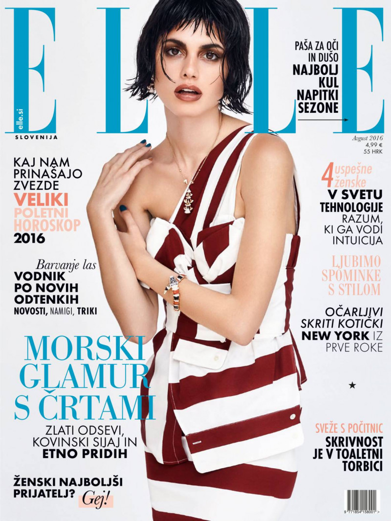  featured on the Elle Slovenia cover from August 2016