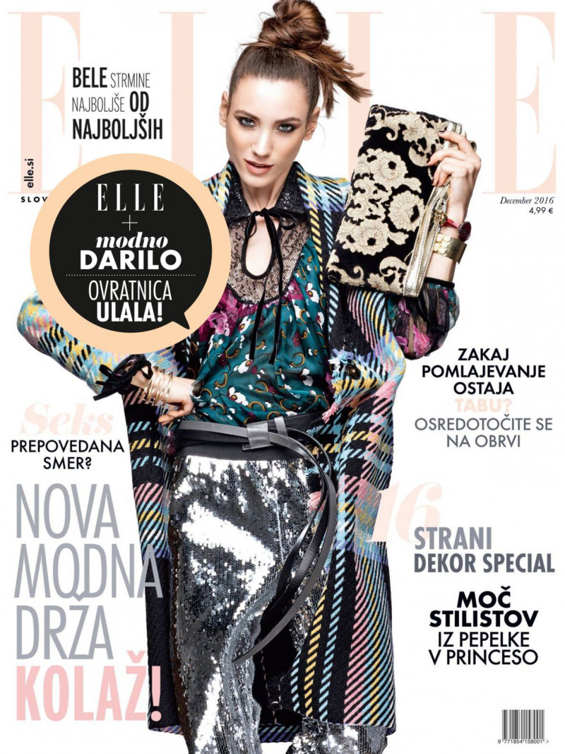 featured on the Elle Slovenia cover from December 2016