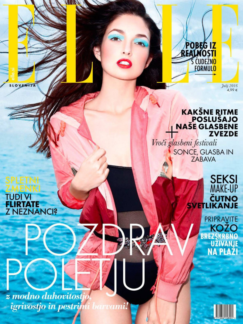  featured on the Elle Slovenia cover from July 2016