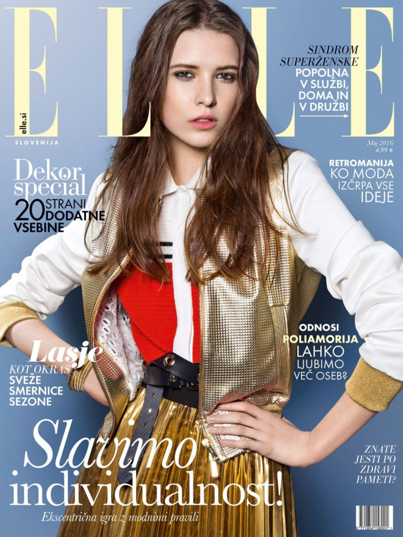 featured on the Elle Slovenia cover from May 2016