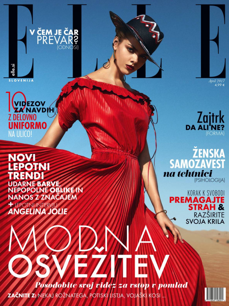  featured on the Elle Slovenia cover from April 2017