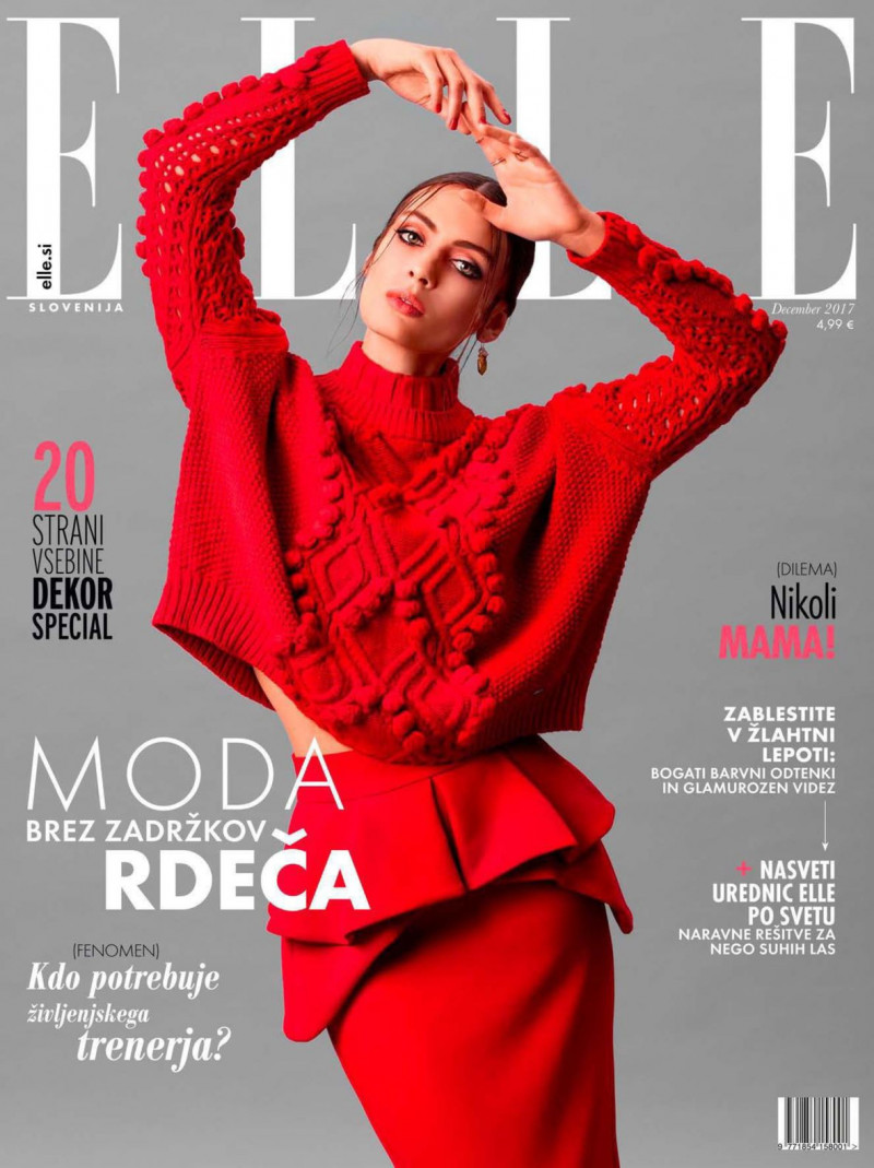  featured on the Elle Slovenia cover from December 2017