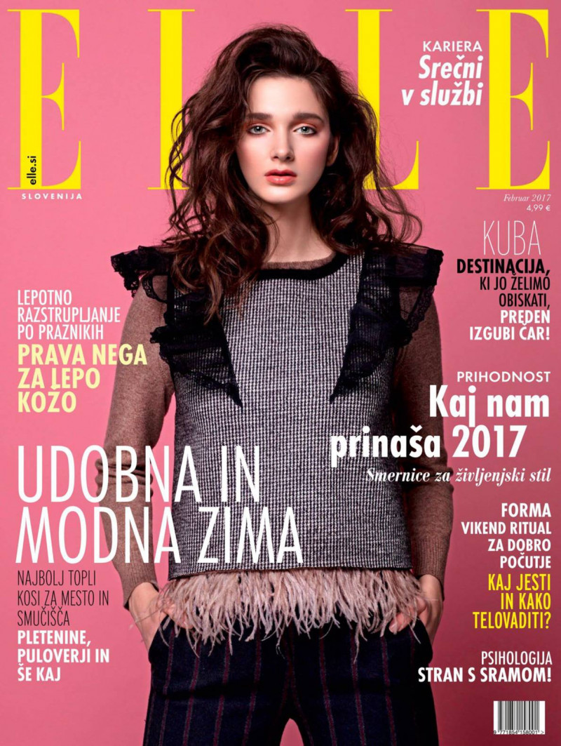  featured on the Elle Slovenia cover from February 2017