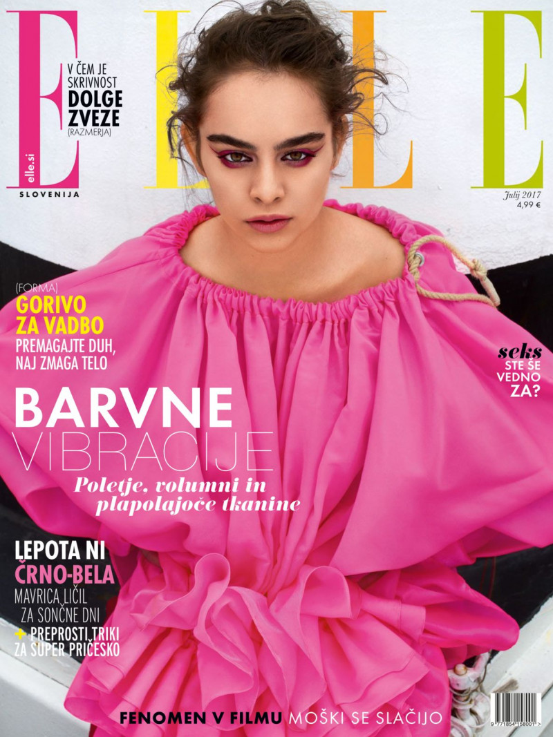  featured on the Elle Slovenia cover from July 2017