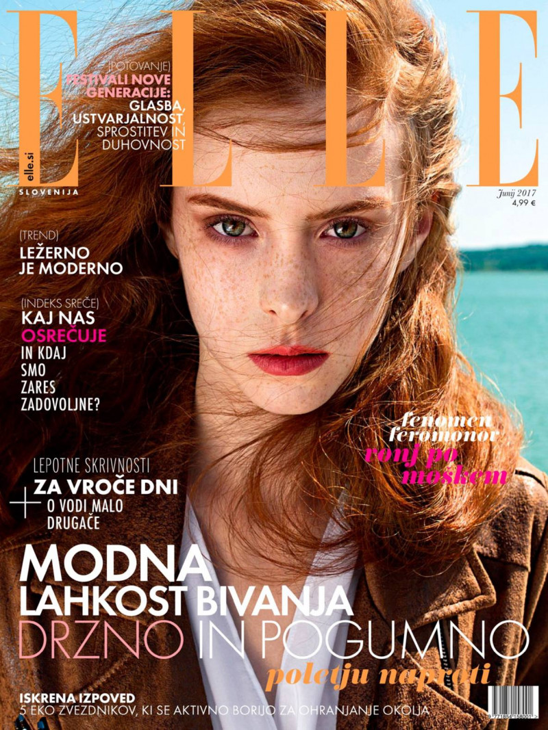  featured on the Elle Slovenia cover from June 2017