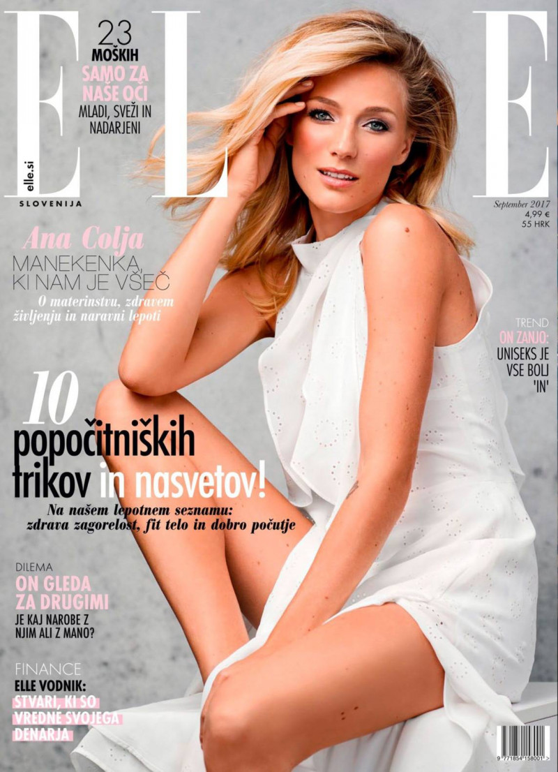  featured on the Elle Slovenia cover from September 2017