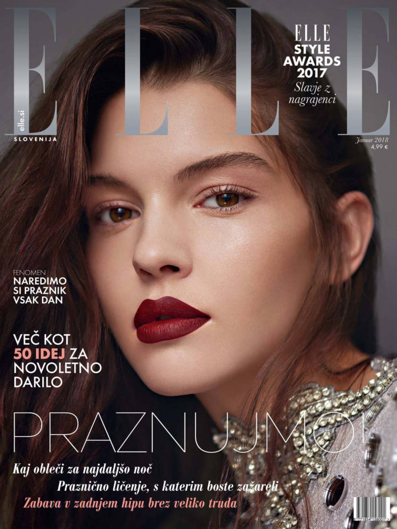  featured on the Elle Slovenia cover from January 2018