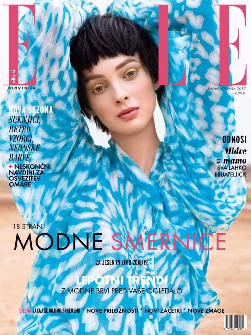  featured on the Elle Slovenia cover from September 2018
