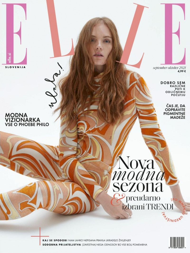 Alexina Graham featured on the Elle Slovenia cover from September 2021